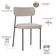 Cadeira Decorativa Estofada Para Sala De Jantar Melina L02 Linho Cru - Lyam Decor