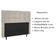 Cabeceira Estofada Cama Box Queen 160 Cm Helena Suede Bege