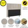 Cabeceira Estofada Cama Box Queen 160 Cm Helena Suede Bege