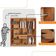 Guarda Roupa Casal Toronto 6 Portas 2 Gavetas Com Pés Moderna Naturalle Com Pés