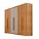 Guarda Roupa Casal Toronto Mdf 6 Portas 2 Gavetas Moderna Naturalle Off White Sem Pés