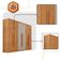Guarda Roupa Casal Toronto Mdf 6 Portas 2 Gavetas Moderna Naturalle Off White Sem Pés