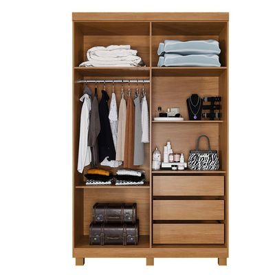 Guarda Roupa Itália 4 Portas 3 Gavetas 5 Prateleiras Cinamomo