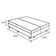 Cama Box Baú King Bipartido Homequeen Corino Marrom 41x193x203