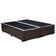 Cama Box Baú King Bipartido Homequeen Corino Marrom 41x193x203
