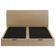Cama King Baú Flutuante Com Cabeceira 195cm Spazio S04 Couríssimo Bege - Lyam Decor