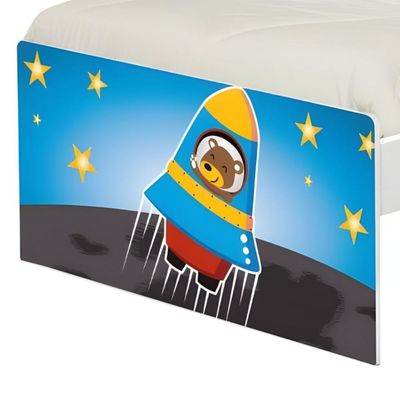Bicama Juvenil Com Cabeceira Adesivada Astronauta