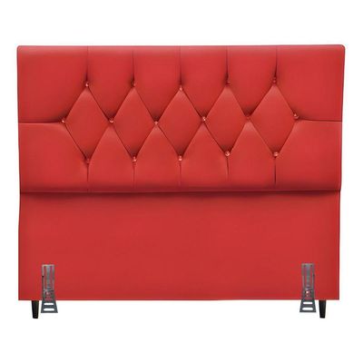 Cabeceira Para Cama Casal 140 Cm Júlia Com Frame Suede Vermelho