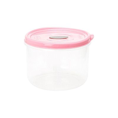 Pote Redondo 11cm De Altura Para Microo-ndas E Freezer Com Válvula 1,75l - Linha Wave Plasvale Branco