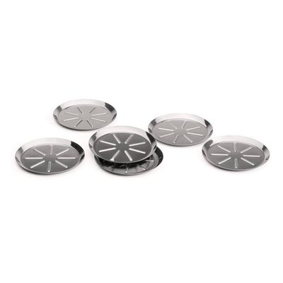 Jogo de porta-copos em aço inox Forma 6 peças: Proteção e estilo para sua mesa