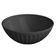 Saladeira Tigela Redonda Preta 1,5L Plástico 20x8,5cm Uz Salada Pipoca Sobremesa