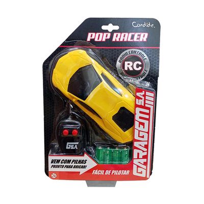 Carrinho C/R Garagem S.A. Pop Racer - Lamborguini Amarela
