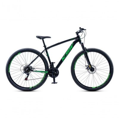 Bicicleta Aro 29 Ksw 21 Vel Shimano Alumínio Freio Disco Xlt100 Mtb Preto/verde 17