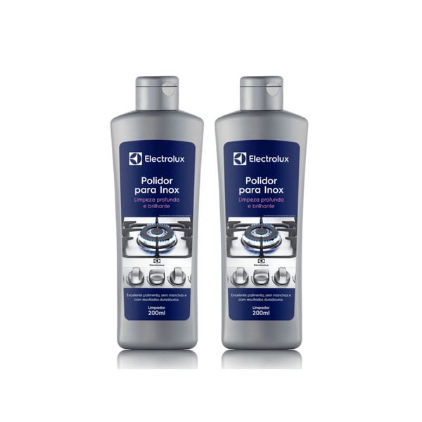 Kit Polidor para Inox Electrolux 200ml 2 unidades Não se aplica