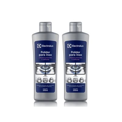 Kit Polidor para Inox Electrolux 200ml 2 unidades Não se aplica