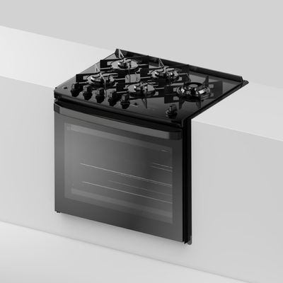 Fogão de Embutir 5 bocas Electrolux Preto Experience Mesa Vidro e Tripla Chama (FE5EP) 220V