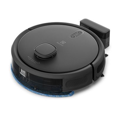 Robô Aspirador Electrolux 4 em 1 Wi-Fi Experience até 1h40 Mapeamento Preto (ERB60) Bivolt