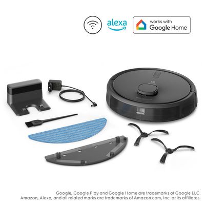 Robô Aspirador Electrolux 4 em 1 Wi-Fi Experience até 1h40 Mapeamento Preto (ERB60) Bivolt