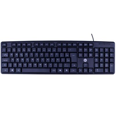 Teclado USB Bright 0014 Preto Preta