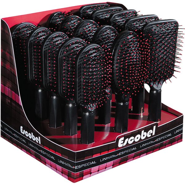 Escova de Cabelo Linha Especial Escobel 939 Sortida Sem Voltagem