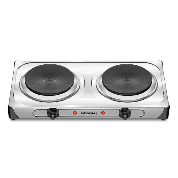 Fogão Elétrico Fast Cook Due Mondial Inox 2000W FE-03 110
