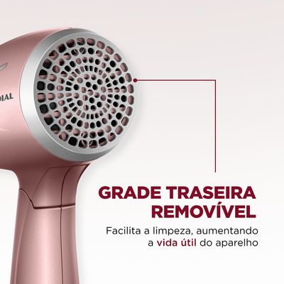 Secador de Cabelos Travel Mondial Golden Rose 1200W SC-47-GR Bivolt