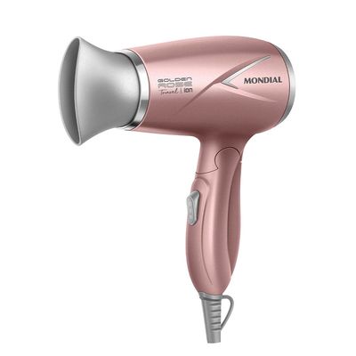Secador de Cabelos Travel Mondial Golden Rose 1200W SC-47-GR Bivolt