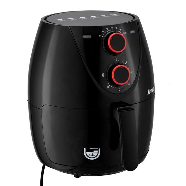 Fritadeira Air Fryer 4.5L Amvox ARF1205 Preta 127V 127V Fritadeira Air Fryer 4.5L Amvox ARF1205 Preta 127V 127V