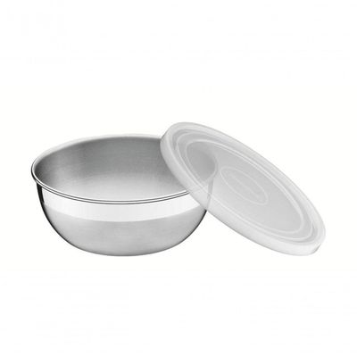 Pote Redondo Tramontina Freezinox Em Inox Com Tampa Plástica 0,8 Litros