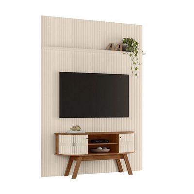 Composição New Silverstone Bancada E Painel Para 65 Polegadas - Madetec Off White