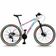 Bicicleta Aro 29 Cripto 24 Marchas Freio Disco E Suspensão Pneu Bege - Branco/azul E Rosa - 17" Branco/azul E Rosa