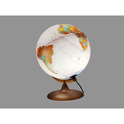 Globo Terrestre Geográfico Decorativo Iluminado Bivolt Discovery Creátion 30cm Tecnodidattica