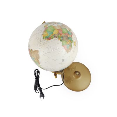 Globo Terrestre Geográfico Decorativo Iluminado Bivolt Discovery Creátion 30cm Tecnodidattica