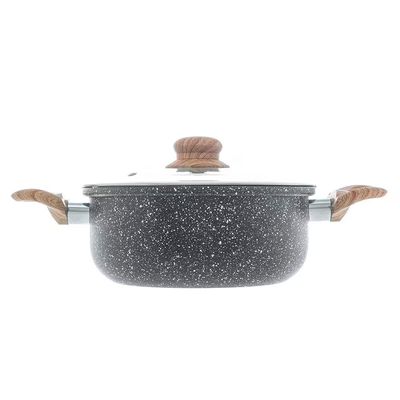 Caçarola de Indução Alumínio 24cm Revestimento Cerâmico Wolff Preto