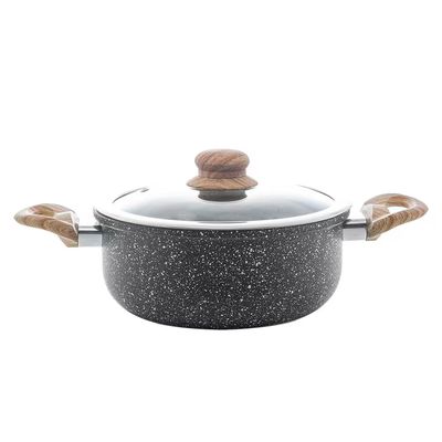 Caçarola de Indução Alumínio 24cm Revestimento Cerâmico Wolff Preto