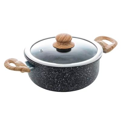 Caçarola de Indução Alumínio 24cm Revestimento Cerâmico Wolff Preto