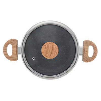 Caçarola de Indução Alumínio 24cm Revestimento Cerâmico Wolff Preto