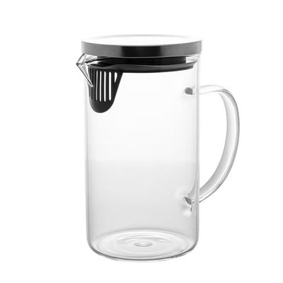 Jarra de Vidro 1L com Tampa Borossilicato Wolff Design Alta Resistência Térmica Transparente