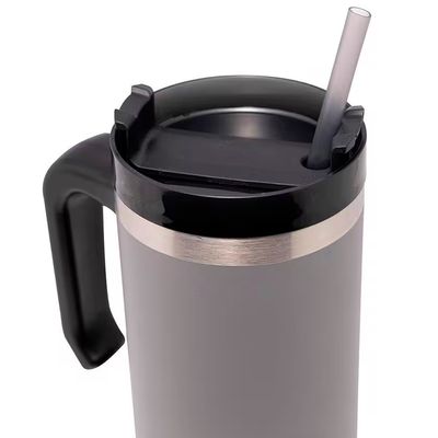 Caneca Térmica SlimTerm 890ml Canudo Wolff Cinza