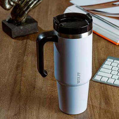 Caneca Térmica SlimTerm 890ml Canudo Wolff Cinza