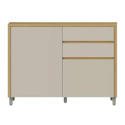 Balcão Condessa em MDF com 1 Porta e 3 Gavetas - 120cm de largura Nesher n/a