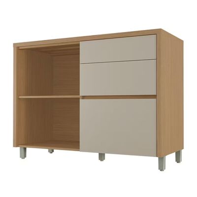 Balcão Condessa em MDF com 1 Porta e 3 Gavetas - 120cm de largura Nesher n/a