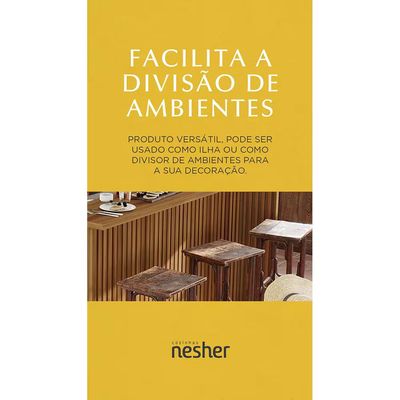 Painel de Ilha em MDF 15mm 200cm de largura Nature Nesher Nature