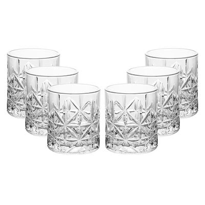 Conjunto 6 Copos Baixo Stella 300ml Vidro Wolff Transparente