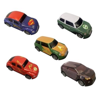 Mini Veiculos Pull Back Com 5 - Liga Da Justiça