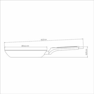 Frigideira Tramontina Milazzo Alumínio 24cm Com Revestimento Antiaderente Starflon Max Amêndoa