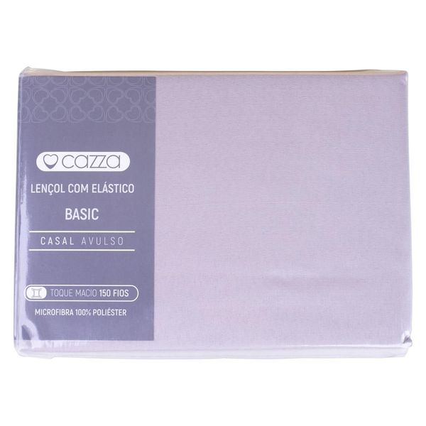 Lençol com Elástico Casal Microfibra Cazza Bege Lençol com Elástico Casal Microfibra Cazza Bege