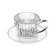 Conjunto 4 Xícaras de Café Império 110ml com Pires Wolff Transparente