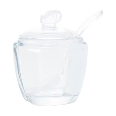 Açucareiro com Colher Tampa Butterfly 130ml Vidro Wolff n/a