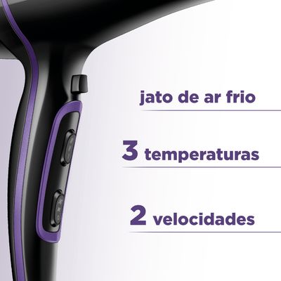 Secador de Cabelos Mondial Preto 2000W SCN-01 110